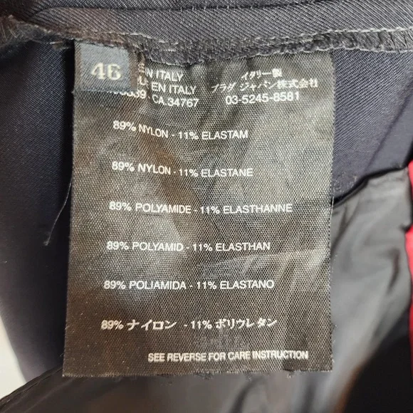 Prada Vintage Black and Red Detail Garment - Picture 5 of 8